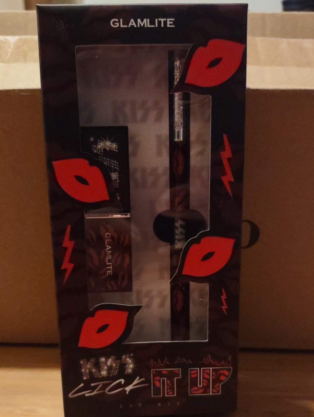 3 For 12.00 Kiss It Up Lip Kit - Black & Red Accent